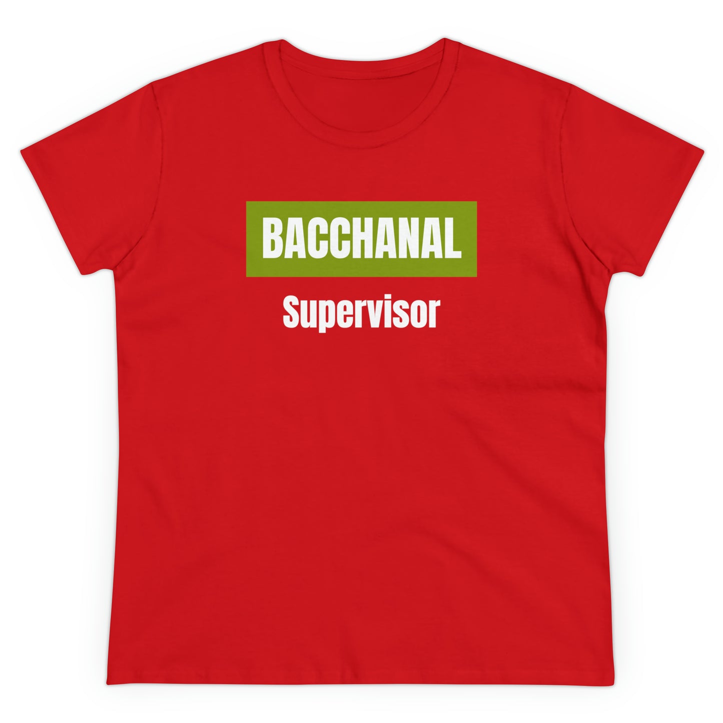 BACCHANAL SUPERVSOR Women's Cotton Tee