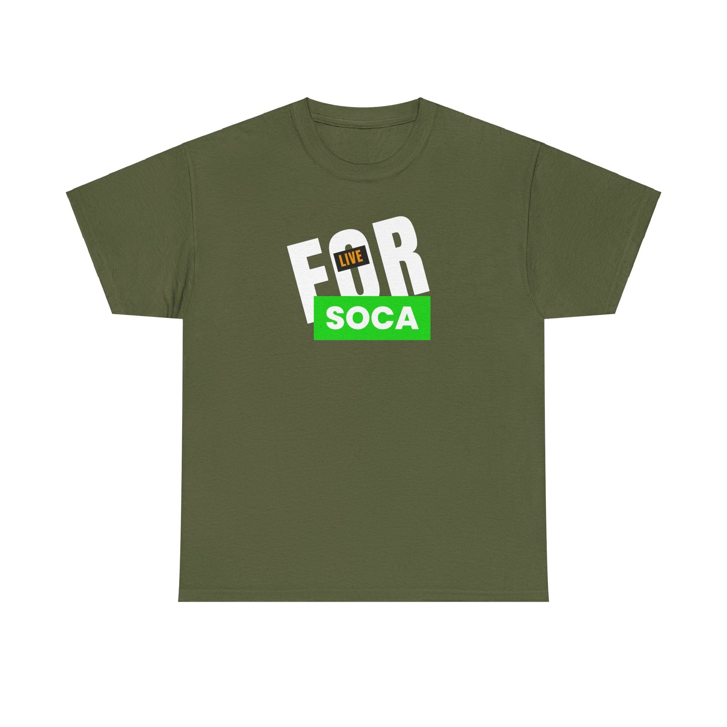 LIVE FOR SOCA Unisex Cotton Tee