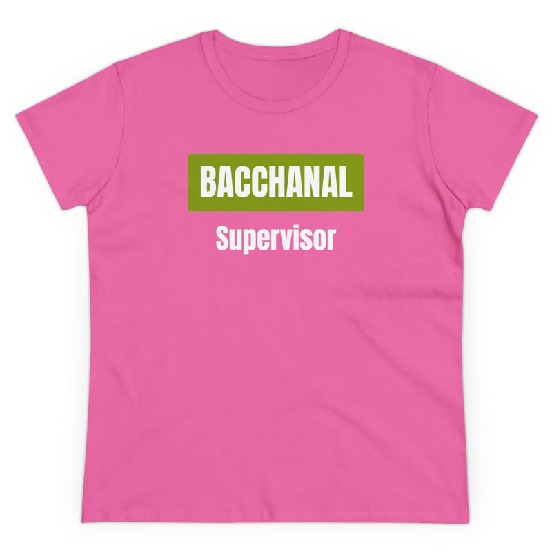 BACCHANAL SUPERVSOR Women's Cotton Tee