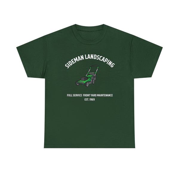 SIDEMAN LANDSCAPING Unisex Cotton Tee