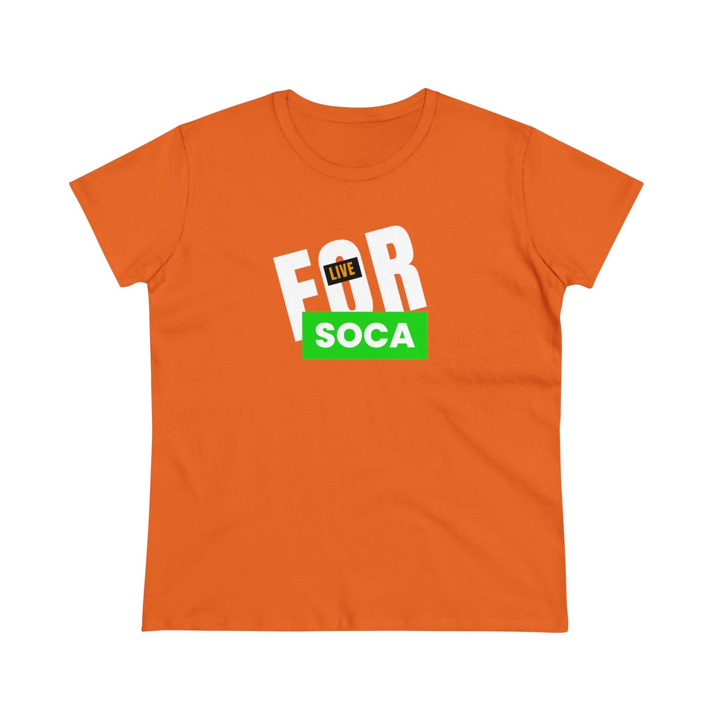 LIVE FOR SOCA Women's Cotton Tee