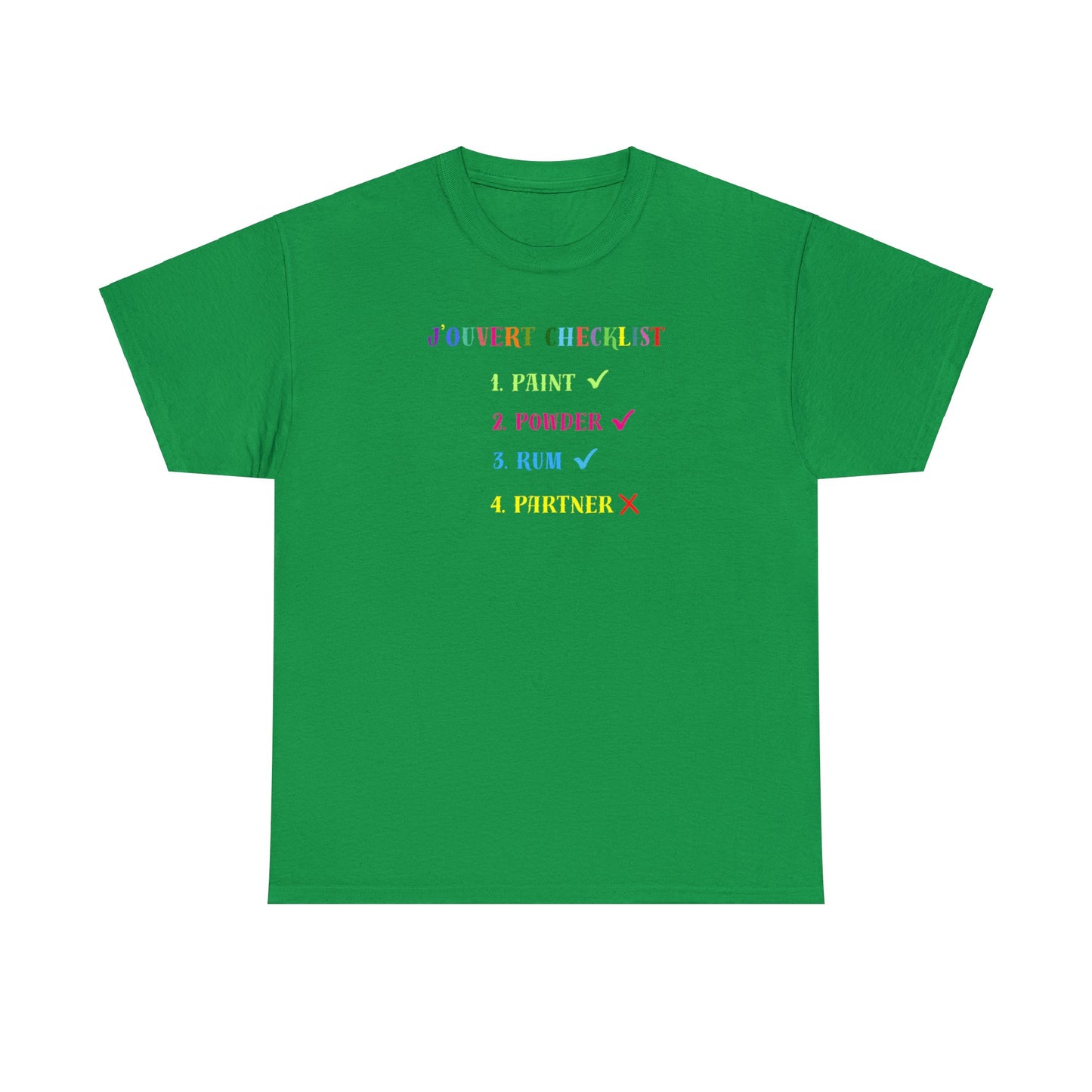 J'OUVERT CHECKLIST Unisex Cotton Tee