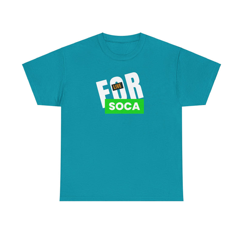 LIVE FOR SOCA Unisex Cotton Tee