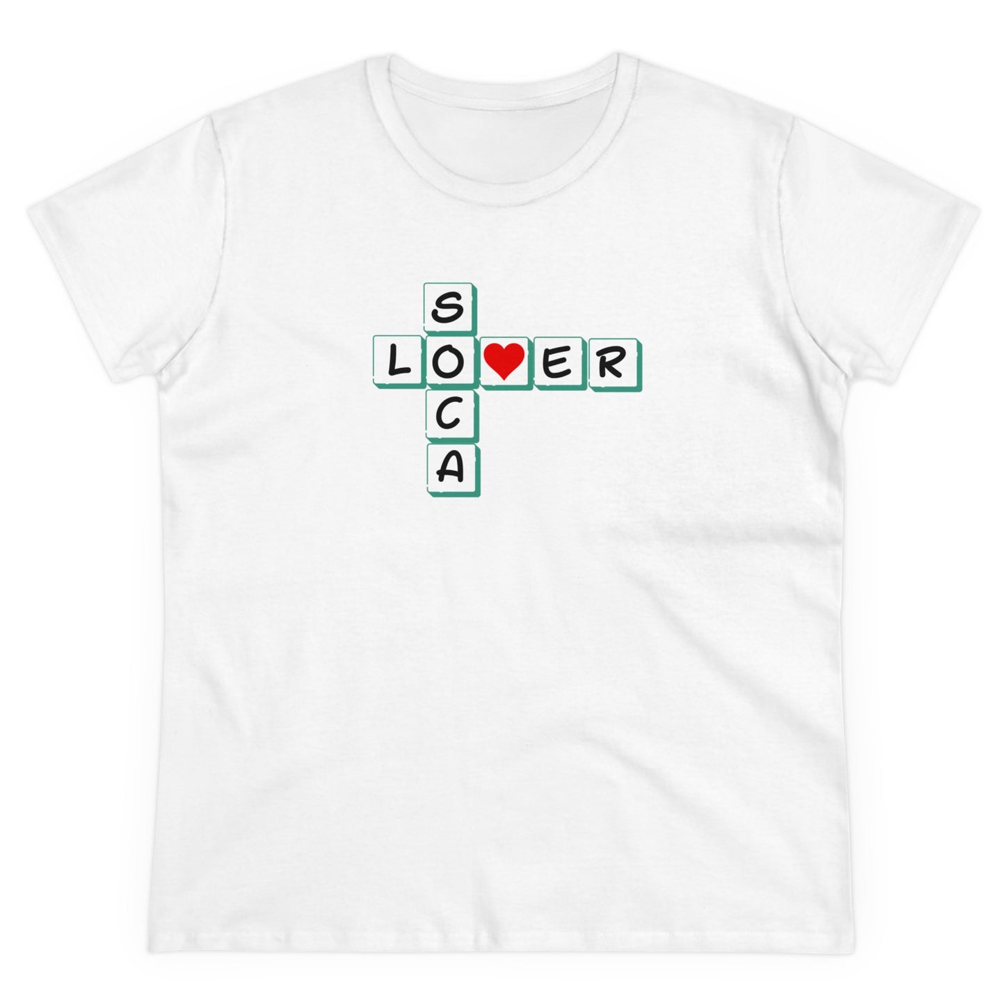 SOCA LOVER CROSSWORDS Women's Cotton Tee
