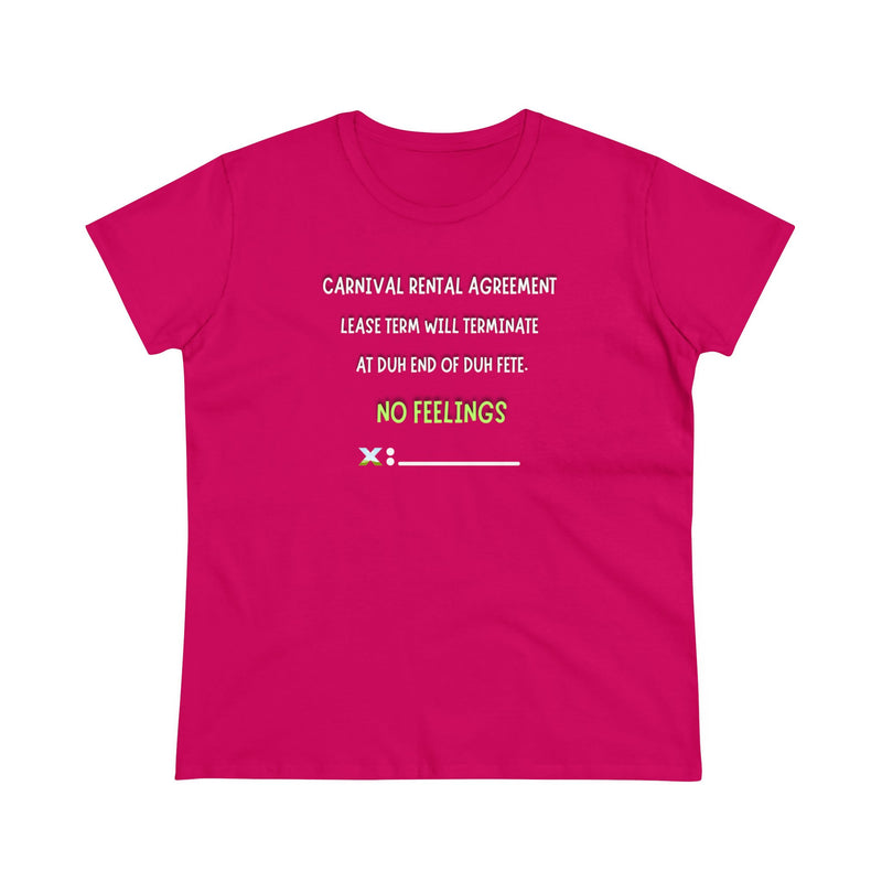 CARNIVAL RENTAL AGREEMENT Women's Cotton Tee