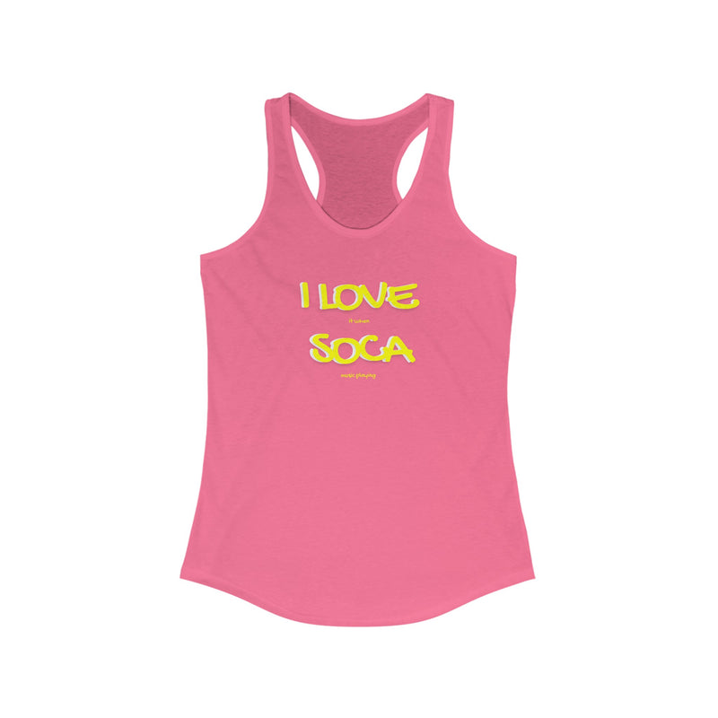 I LOVE SOCA Women's Racerback Tank