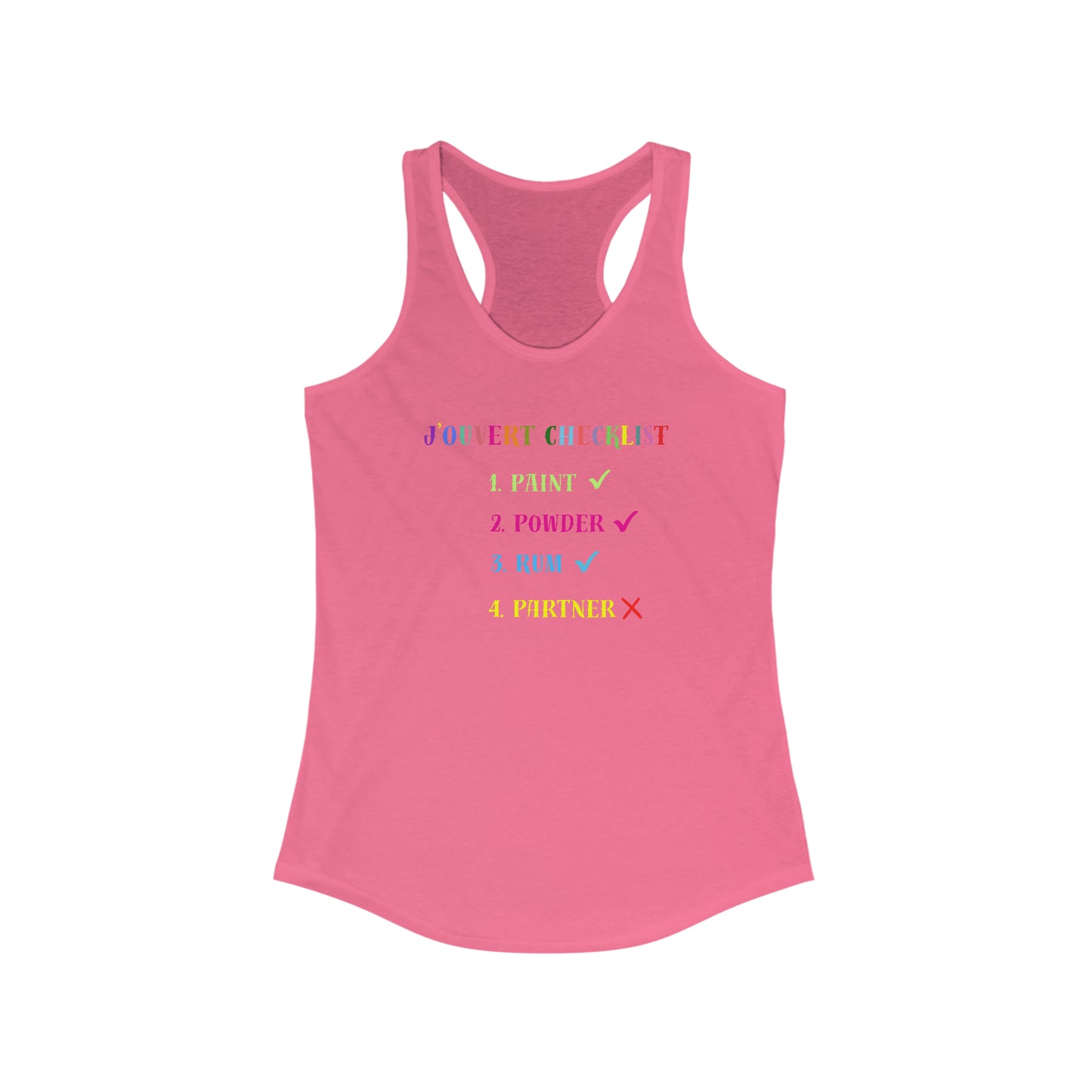 J'OUVERT CHECKLIST Women's Tank
