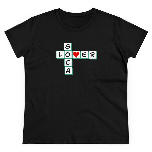 SOCA LOVER CROSSWORDS Women's Cotton Tee