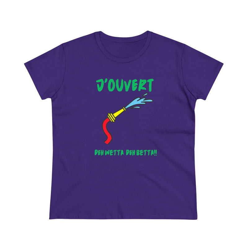 J'OUVERT DEH WETTA Women's Cotton Tee