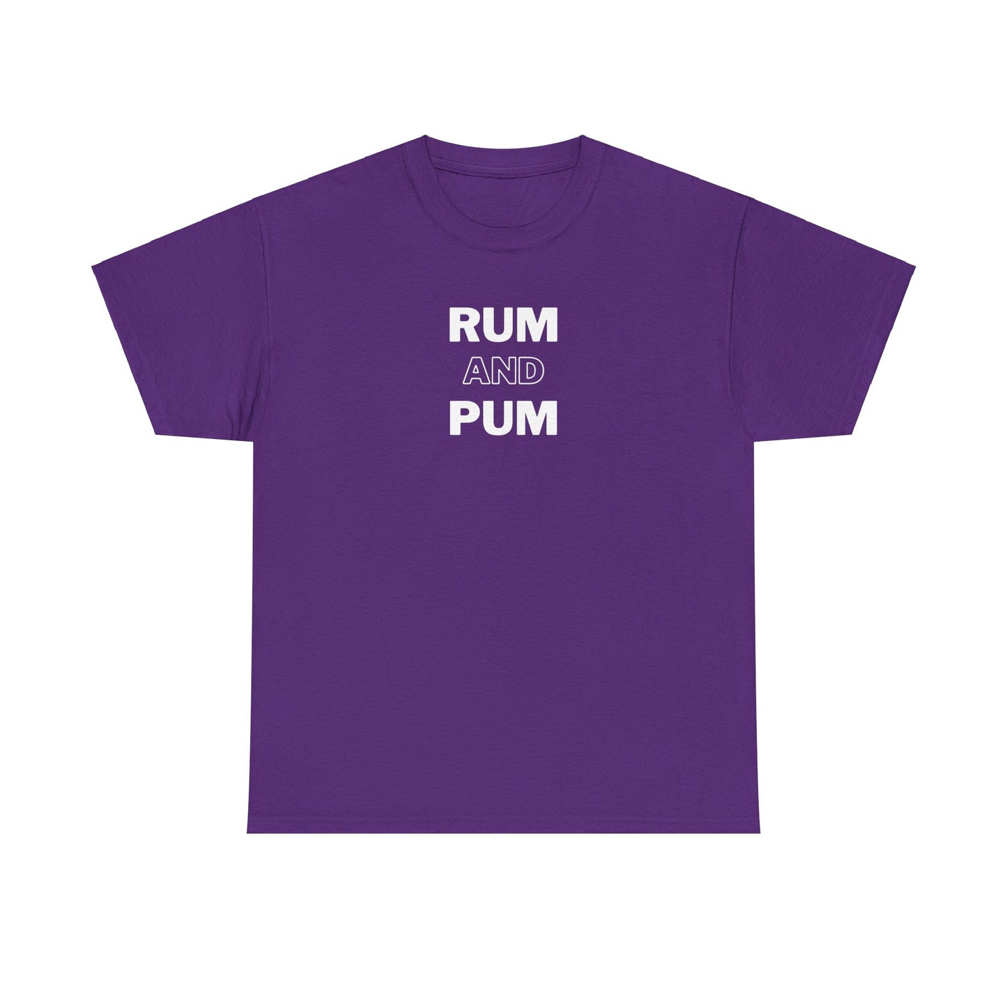 RUM AND PUM Unisex Cotton Tee