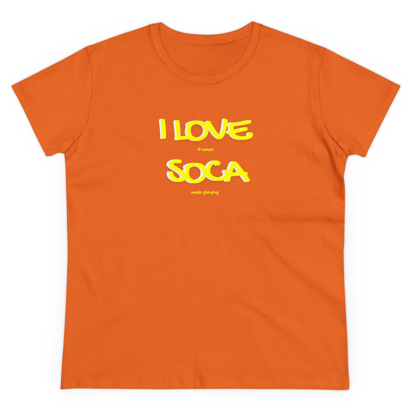 I LOVE SOCA Women's Cotton Tee