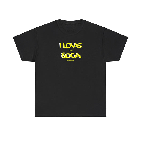 I LOVE SOCA Unisex Cotton Tee