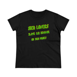 SOCA LOVERS BLAME OUR BEHAVIOR Women's Cotton Tee