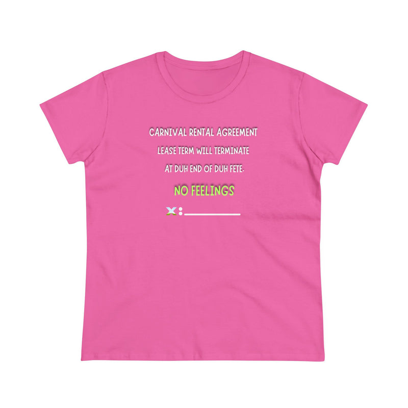 CARNIVAL RENTAL AGREEMENT Women's Cotton Tee