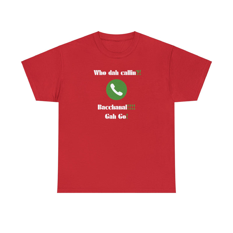 WHO DAH CALLIN Unisex Cotton Tee