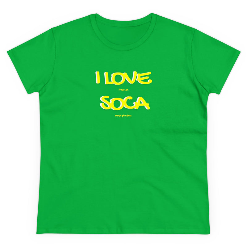 I LOVE SOCA Women's Cotton Tee