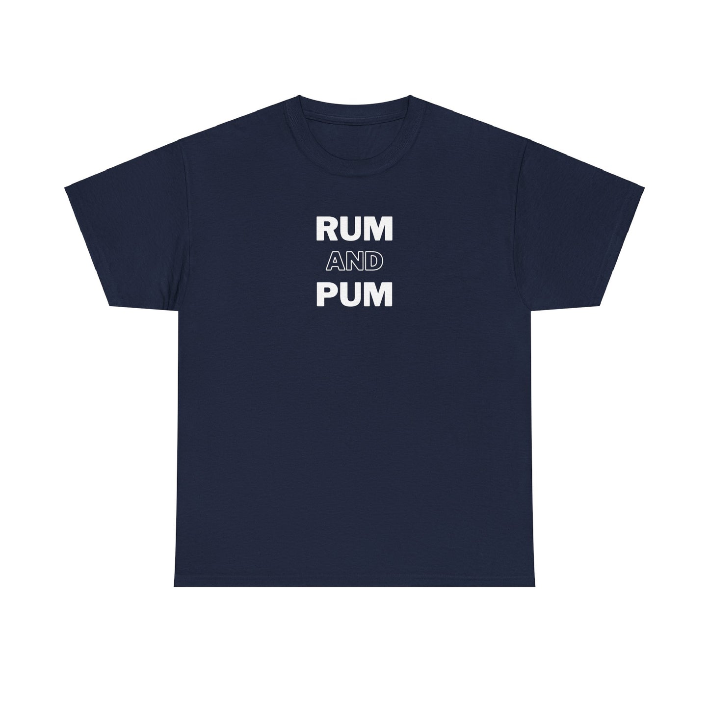 RUM AND PUM Unisex Cotton Tee