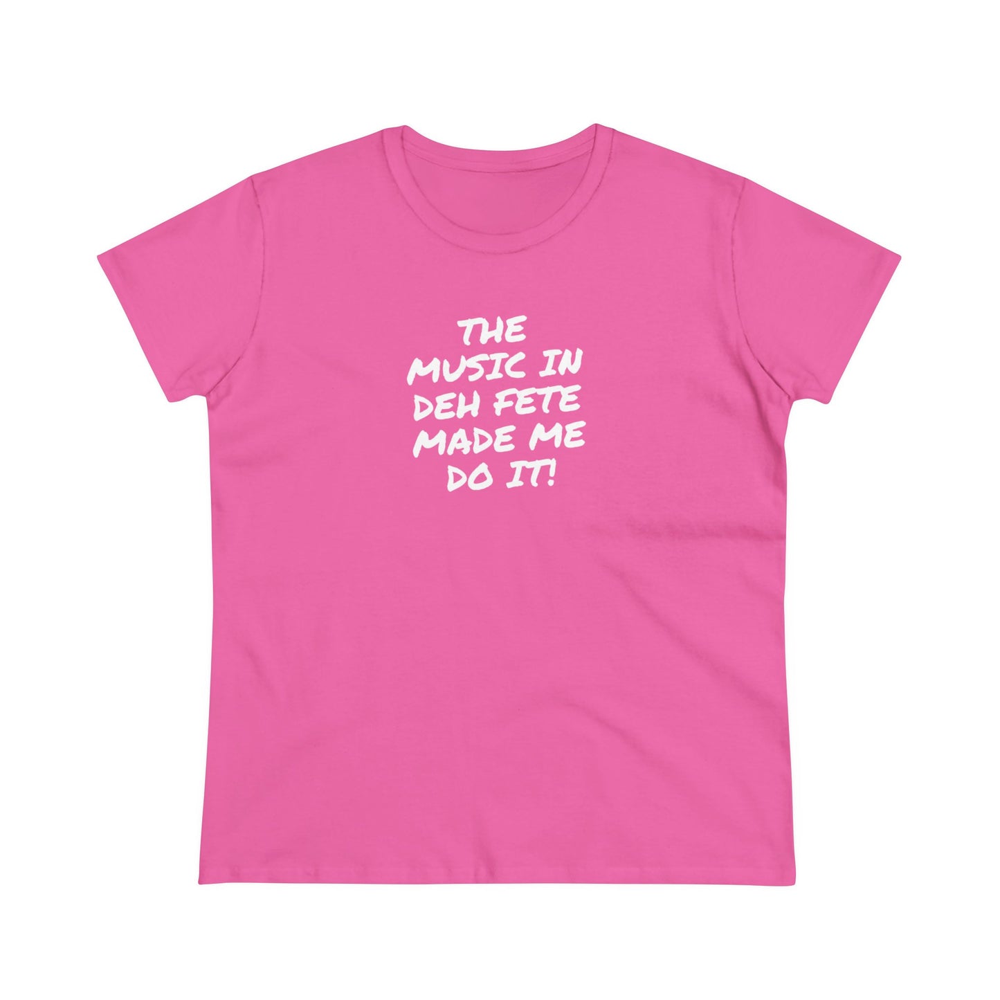 THE MUSIC IN THE DEH FETE Women's Cotton Tee