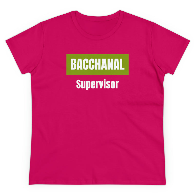 BACCHANAL SUPERVSOR Women's Cotton Tee