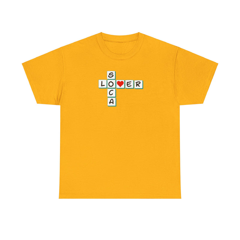 SOCA LOVER CROSSWORD Unisex Cotton Tee