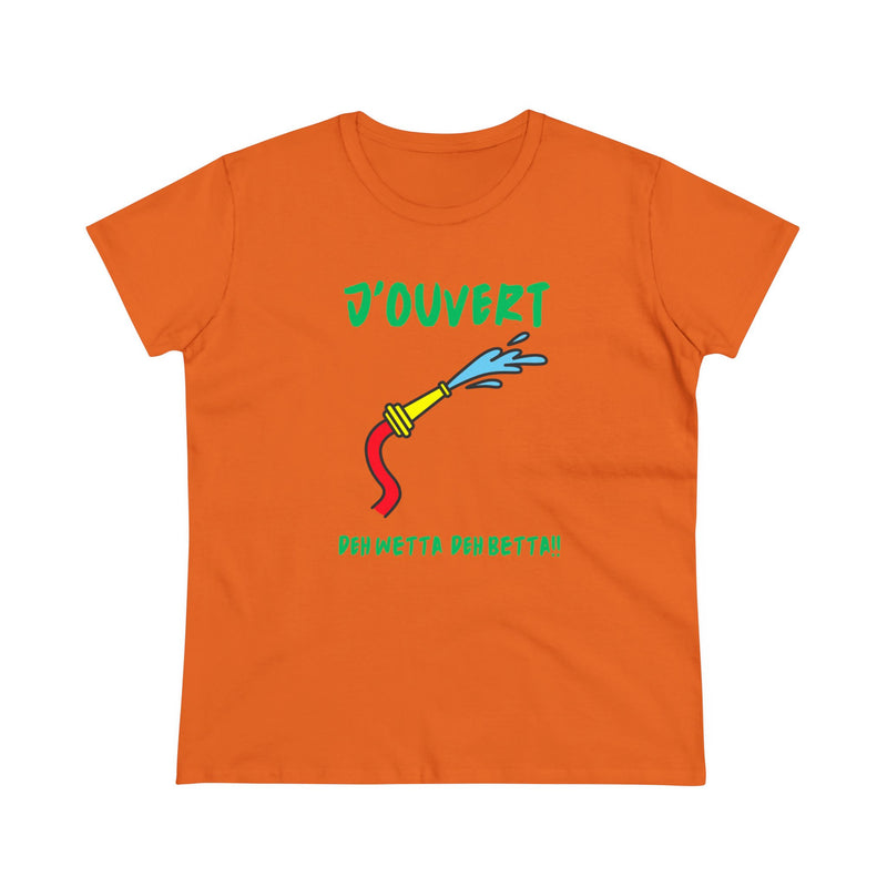 J'OUVERT DEH WETTA Women's Cotton Tee