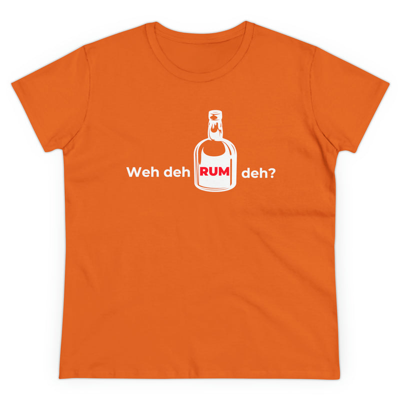 WEH DEH RUM DEH Women's Cotton Tee