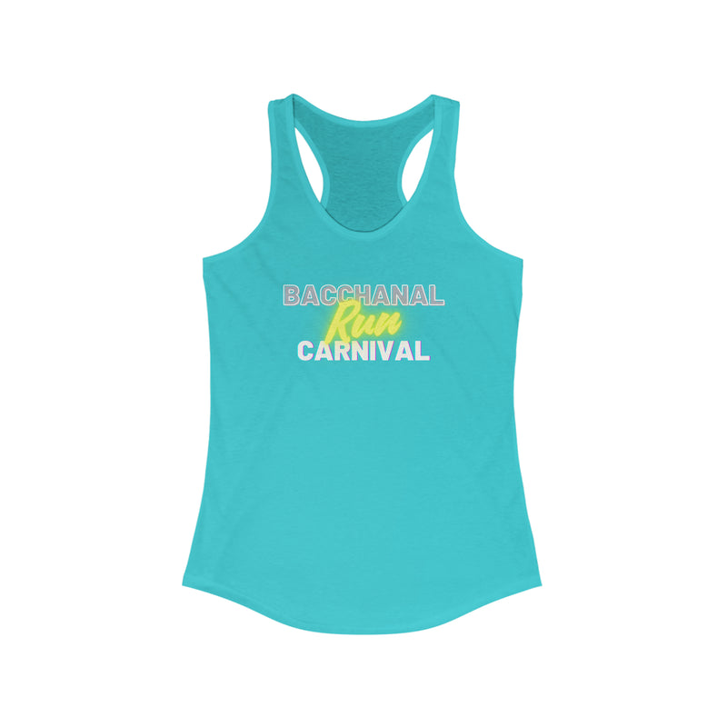 BACCHANAL RUN CARNIVAL Women's Racerback Tank