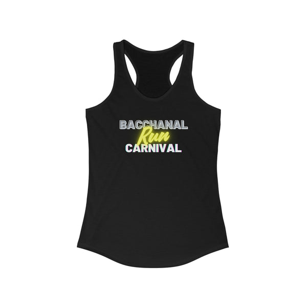 BACCHANAL RUN CARNIVAL Women's Racerback Tank