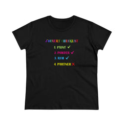 J'OUVERT CHECKLIST Women's Cotton Tee