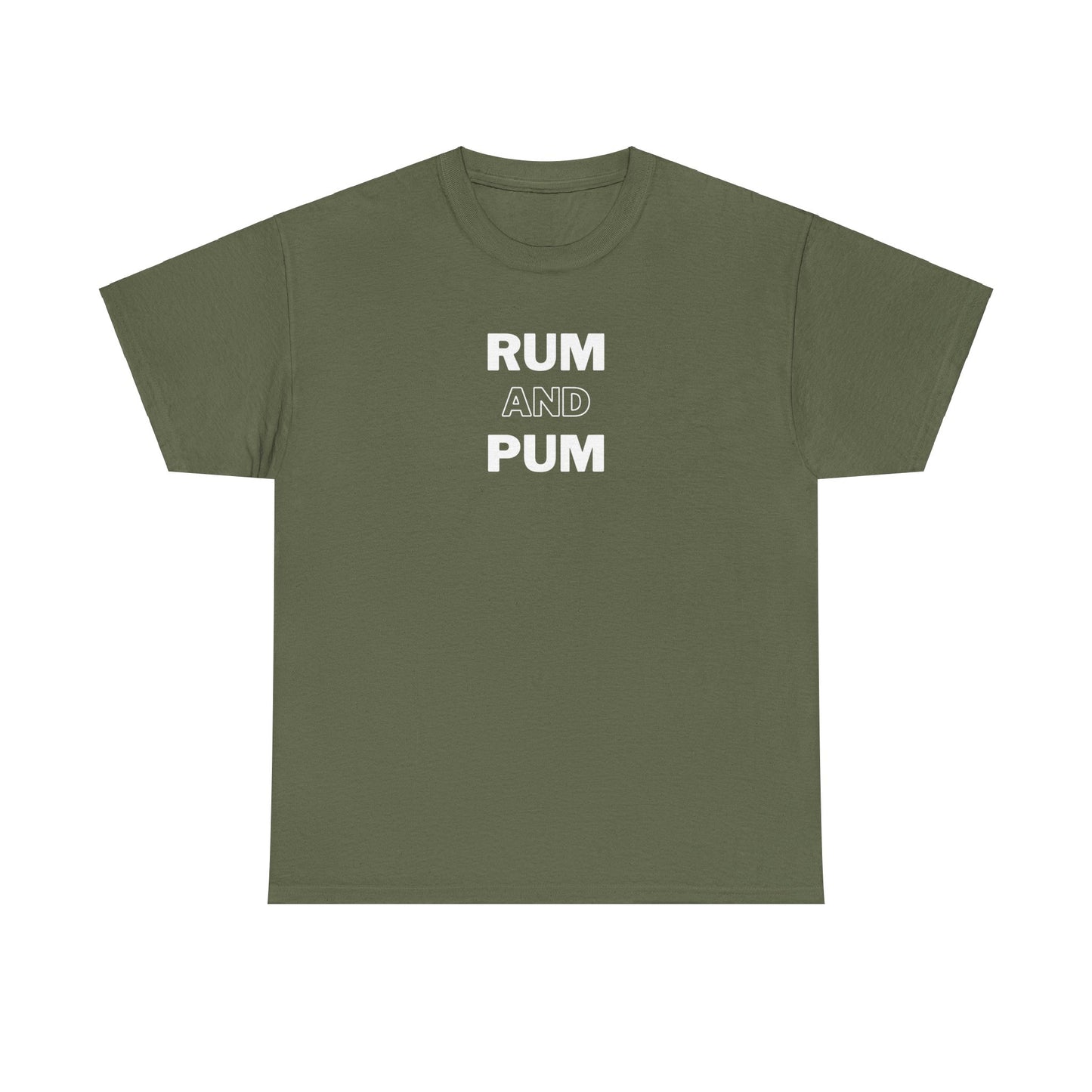 RUM AND PUM Unisex Cotton Tee