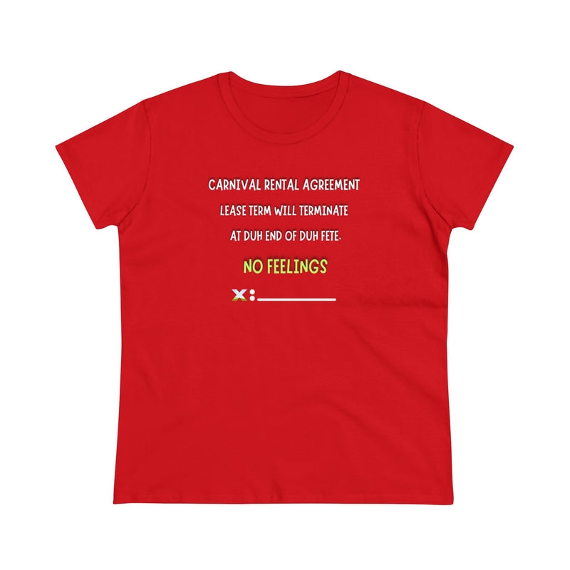 CARNIVAL RENTAL AGREEMENT Women's Cotton Tee