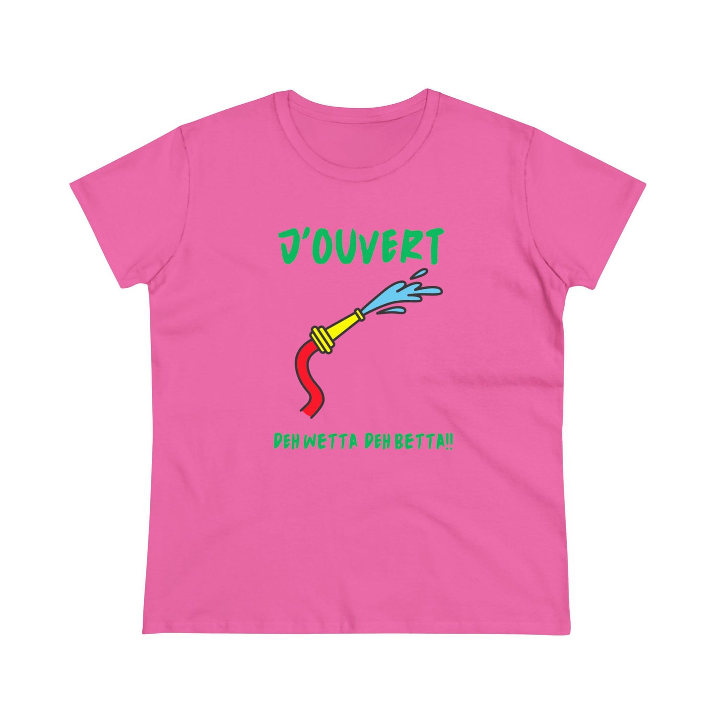 J'OUVERT DEH WETTA Women's Cotton Tee