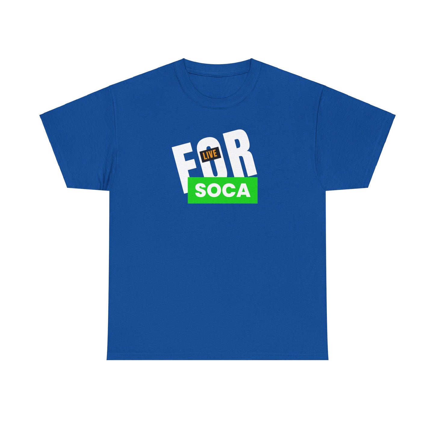 LIVE FOR SOCA Unisex Cotton Tee