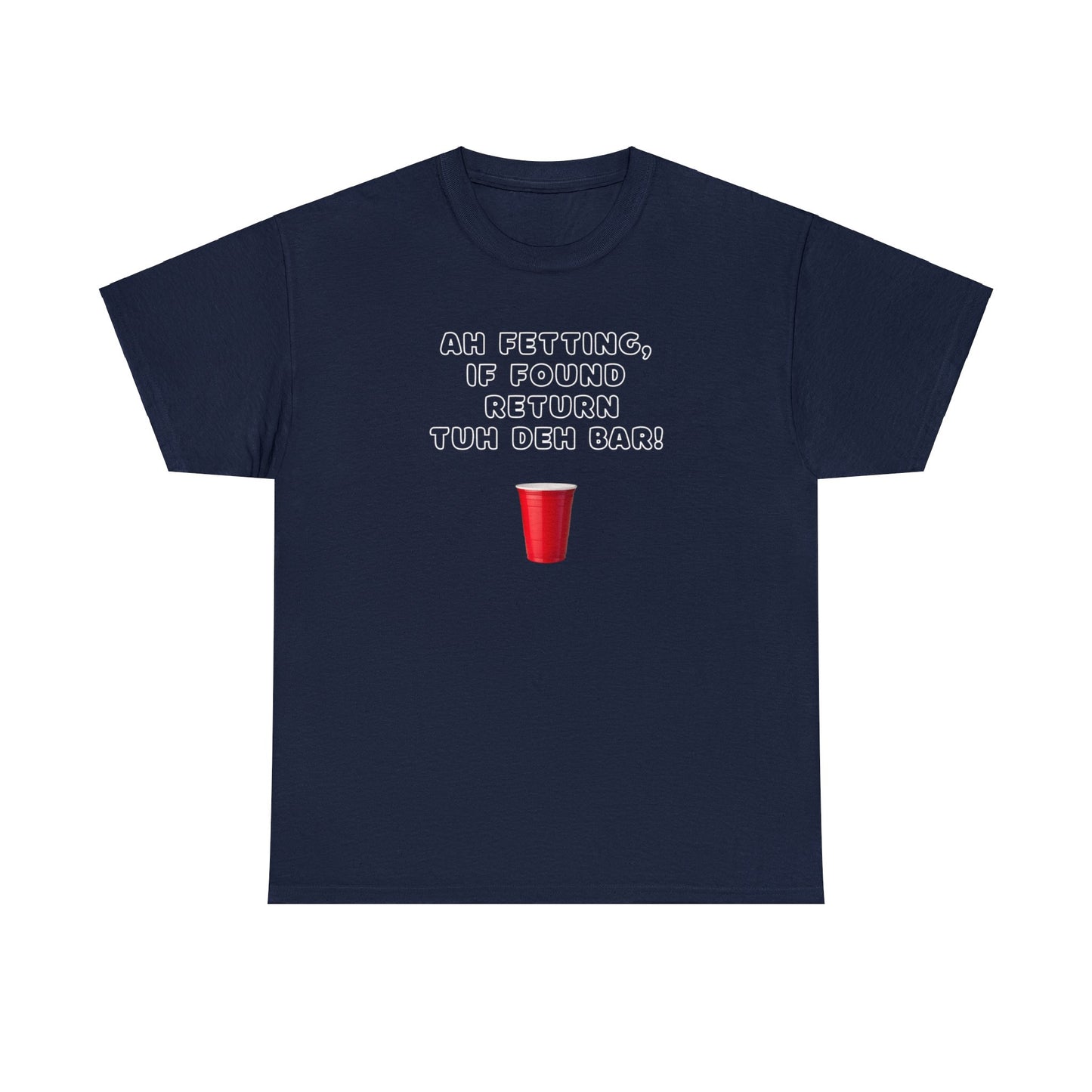 AH FETTING IF FOUND RETURN Unisex Cotton Tee