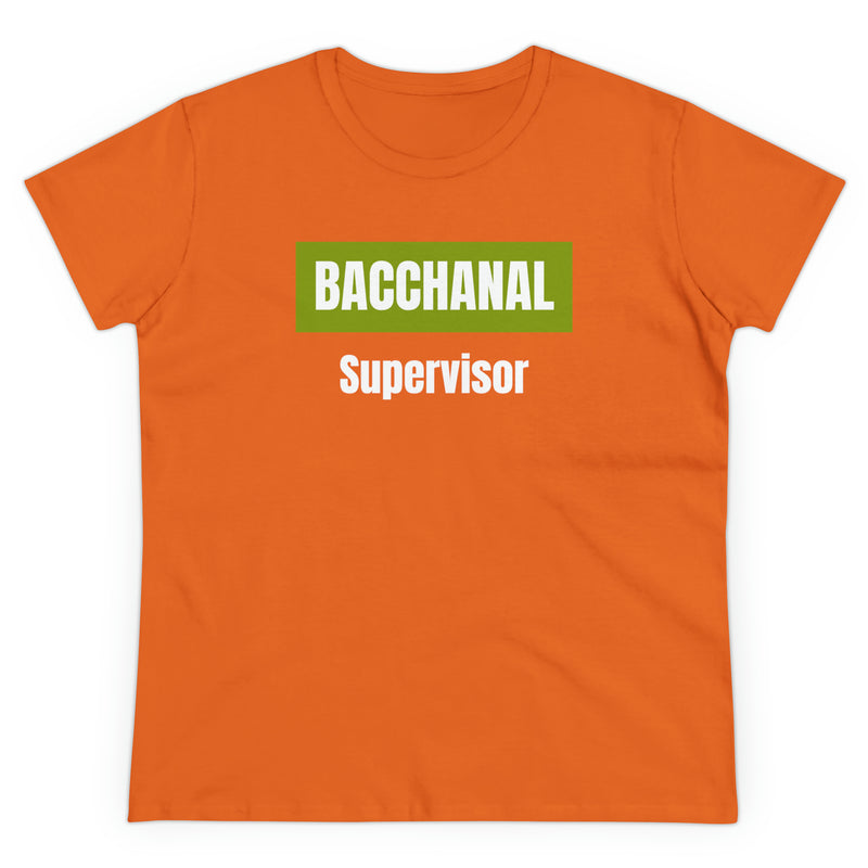 BACCHANAL SUPERVSOR Women's Cotton Tee