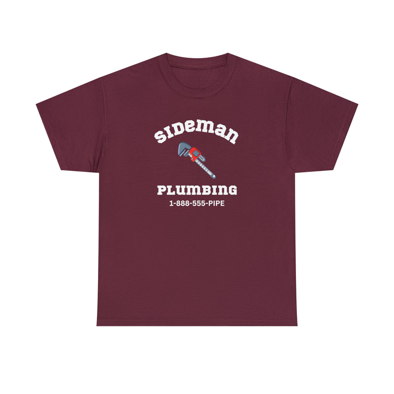 SIDEMAN PLUMBING Unisex Cotton Tee