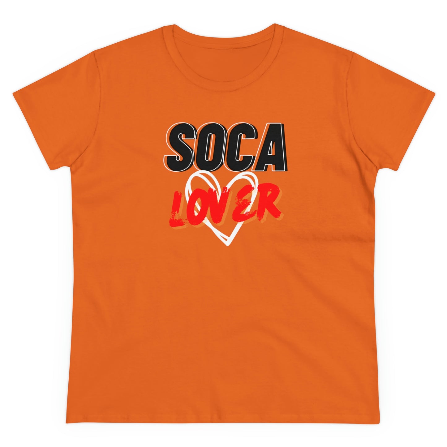 SOCA LOVER WITH HEART Women's Cotton Tee