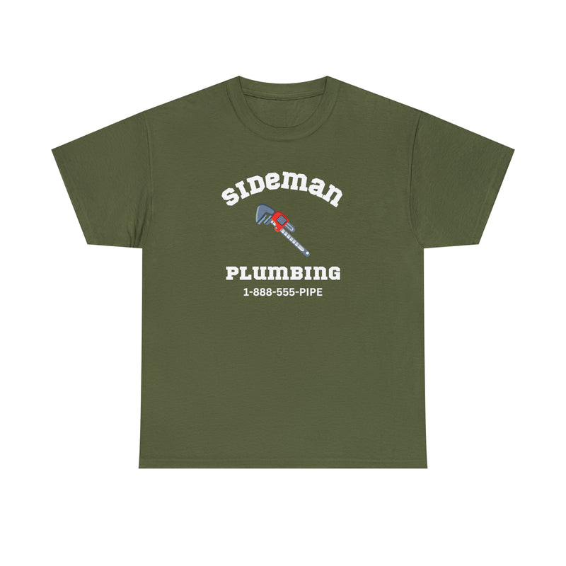 SIDEMAN PLUMBING Unisex Cotton Tee