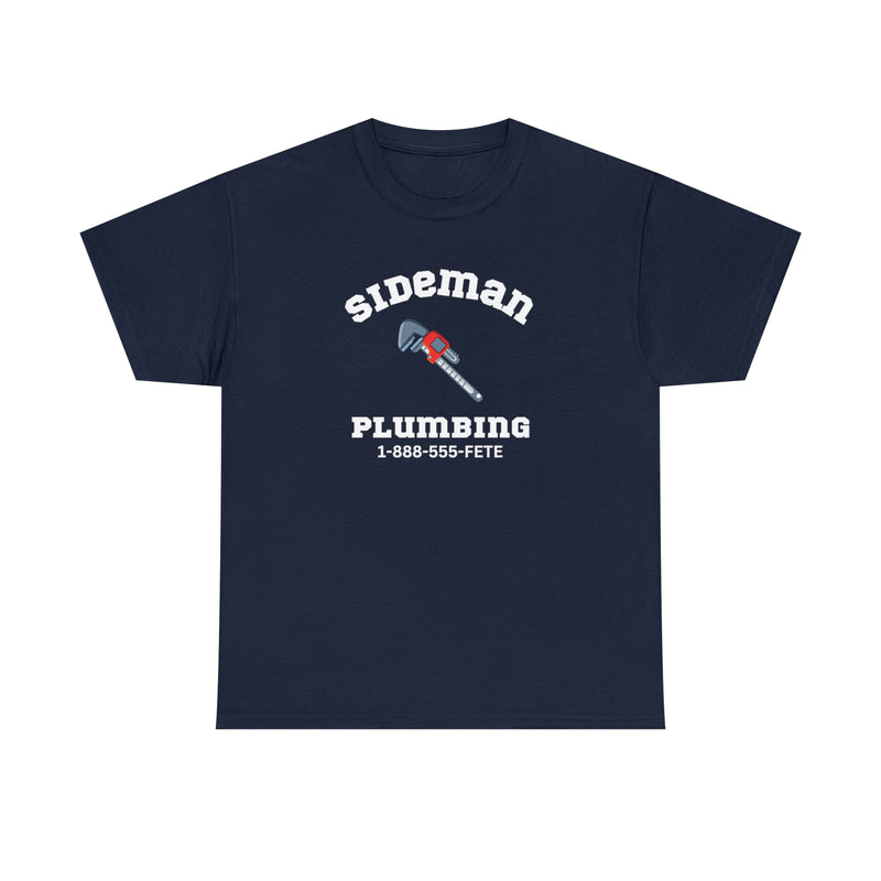 SIDEMAN PLUMBING Unisex Cotton Tee