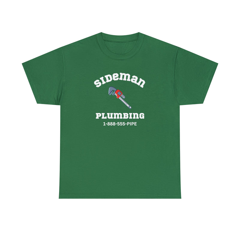 SIDEMAN PLUMBING Unisex Cotton Tee