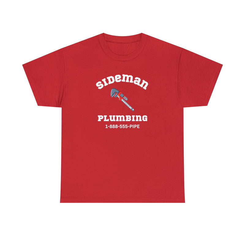 SIDEMAN PLUMBING Unisex Cotton Tee