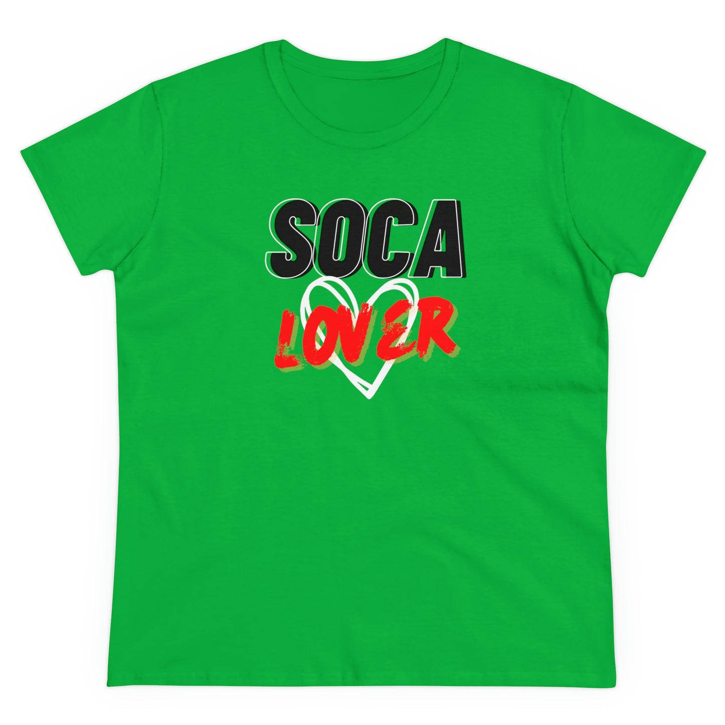 SOCA LOVER WITH HEART Women's Cotton Tee