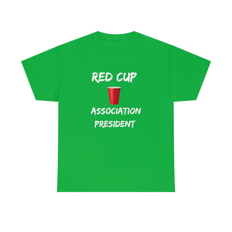 RED CUP PRESIDENT Unisex Cotton Tee